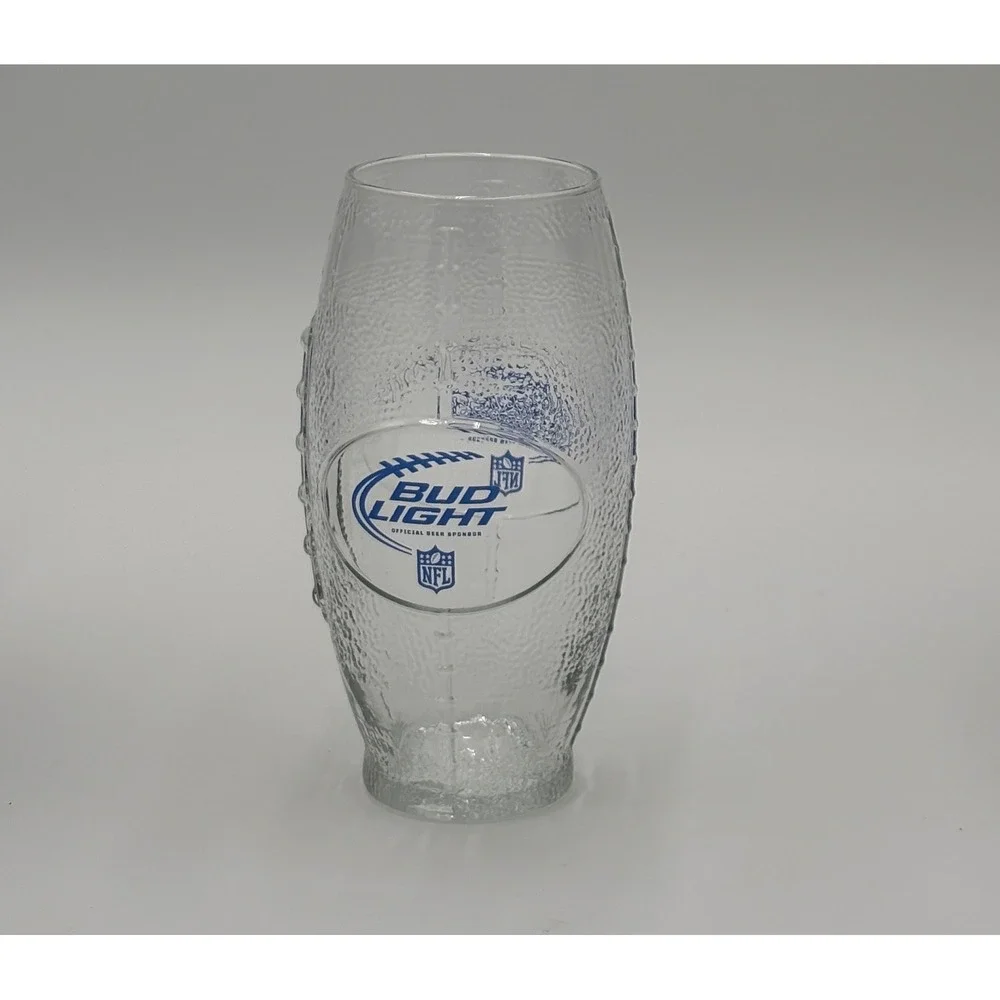 Bud Light NFL Football Beer Glass‎ 6.5